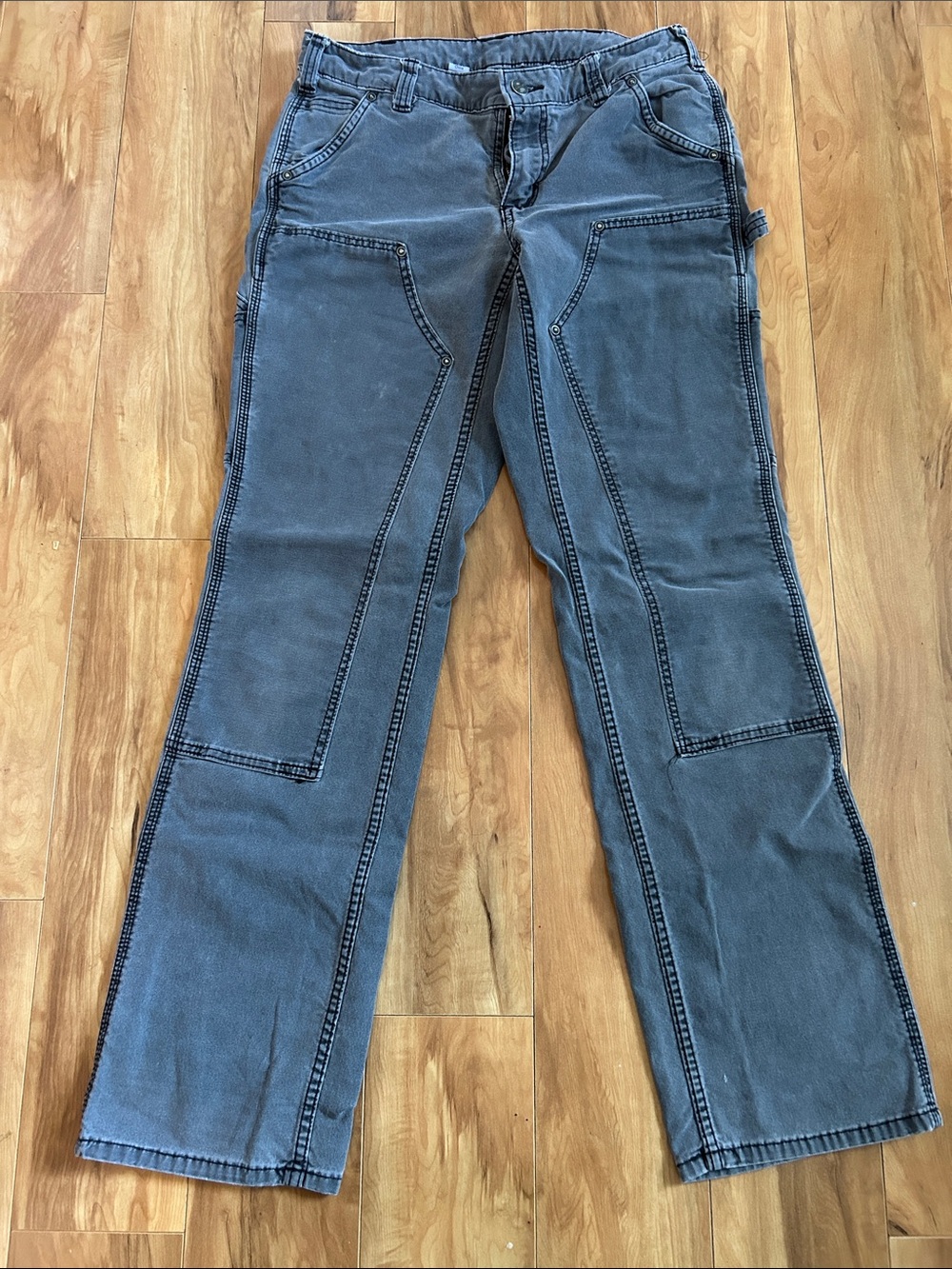 Carhartt original fit double front women’s pants size 6 - black/grey